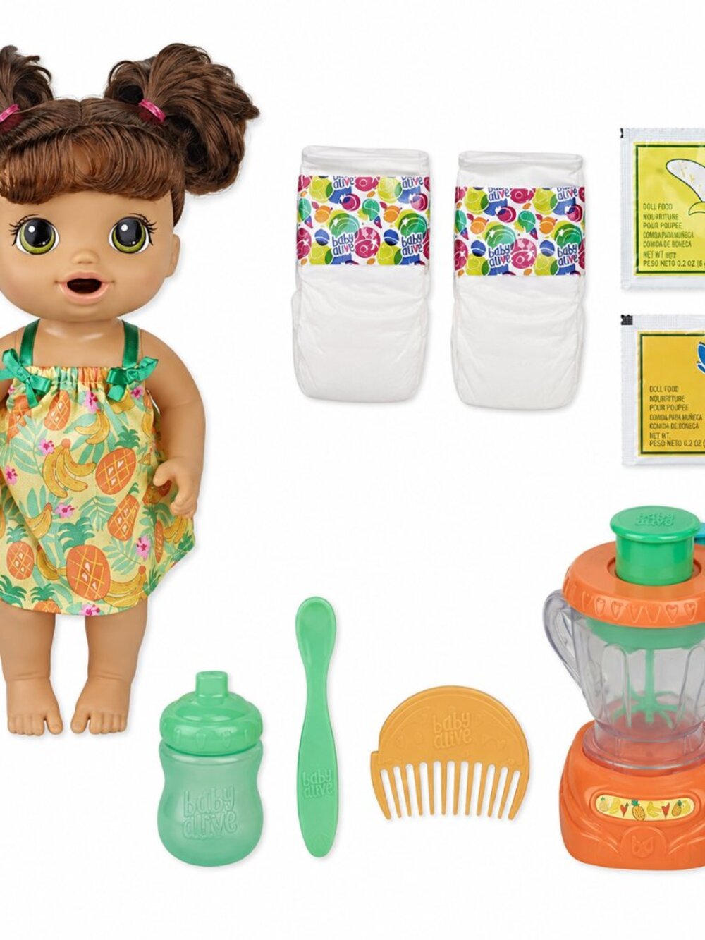Baby Alive Magical Mixer Baby Doll (Tropical Treat/Brown Hair)
